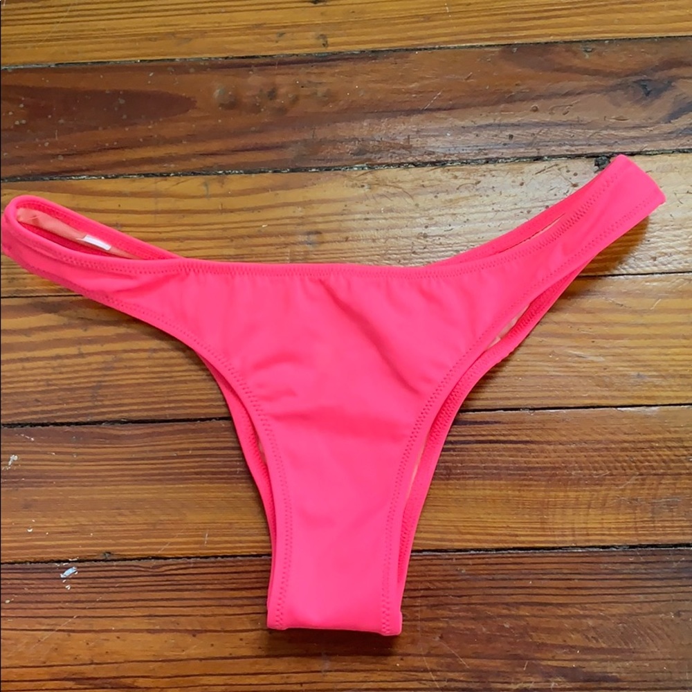 Neon pink bikini bottom